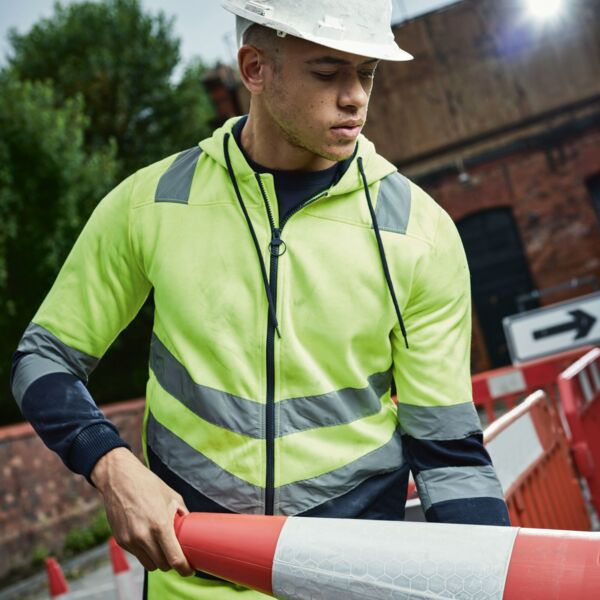 Pro Hi Vis Full Zip Hoodie Thumbnail