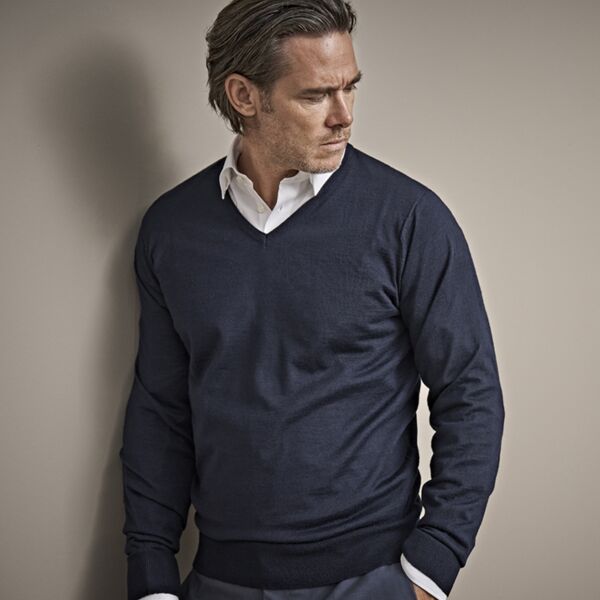 Tee Jays Merino Blend V Neck Sweater Thumbnail