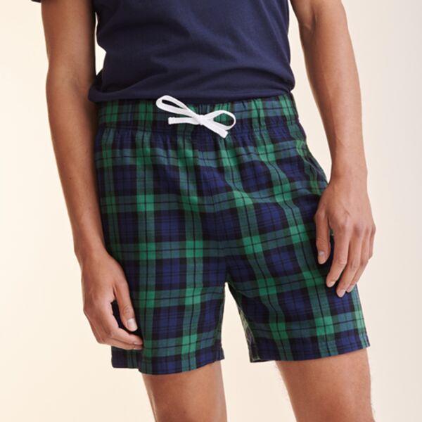 SF Clothing Tartan Lounge Shorts Thumbnail