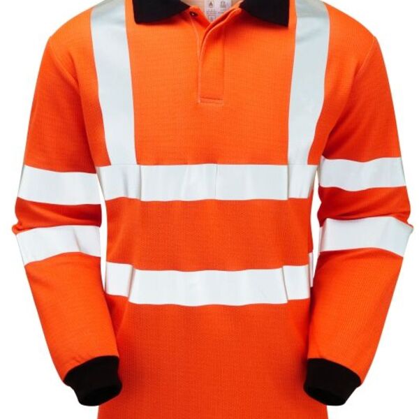 Pulsar FR ARC Hi Vis Long Sleeve Polo Shirt Thumbnail