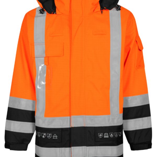 Lyngsoe FR ARC Hi Vis Orange Winter Jacket Thumbnail