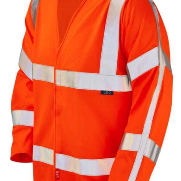  Leo Parkham Orange FR Sleeved Waistcoat Thumbnail