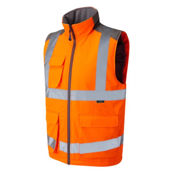 Leo Torrington Orange Hi Vis Bodywarmer Thumbnail