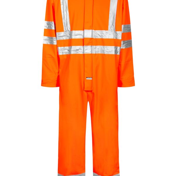 Lyngsoe Multinorm Waterproof Orange Hi Vis Coverall Thumbnail