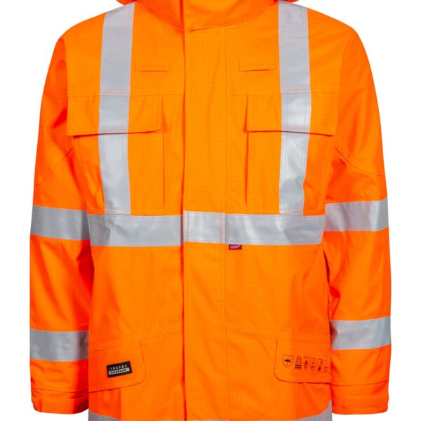 Lyngsoe Multinorm Hi Vis Orange Waterproof Jacket  - Discontinued  Thumbnail