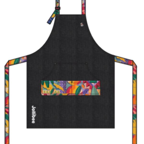 Jollibee Bespoke Apron w/ Colour Pocket & Ties Thumbnail