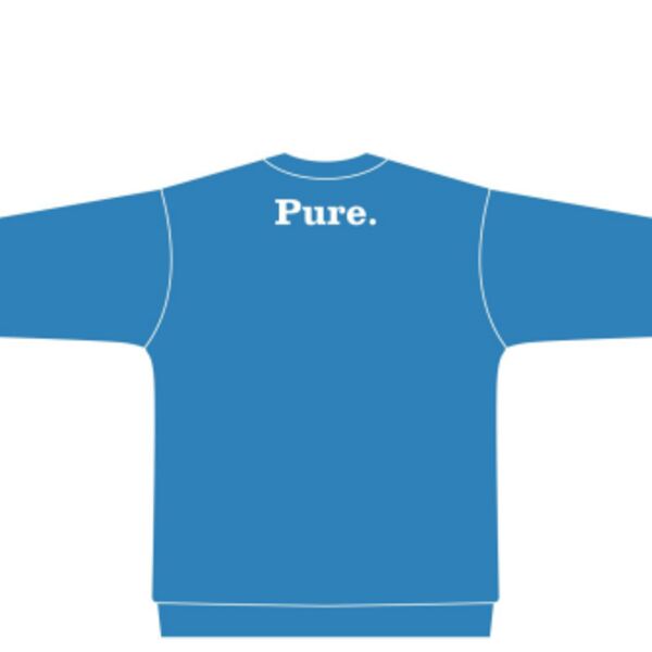 C4EPURE005 Royal Blue Sweatshirt (100 run print) - Pure Logo Rear Nape of neck screen print Thumbnail
