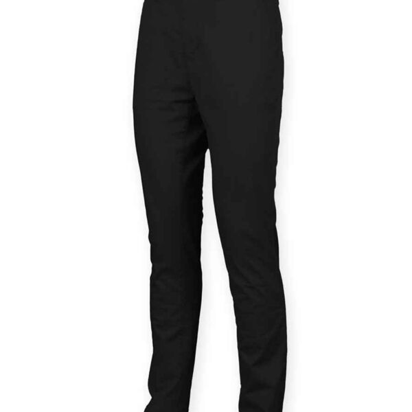 C4ESOHO002 - Men's Black Stretch Chino Trousers Thumbnail