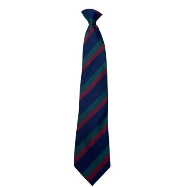 C4ECROM0073 Vigilant Bespoke Stripe Clip on Tie Thumbnail