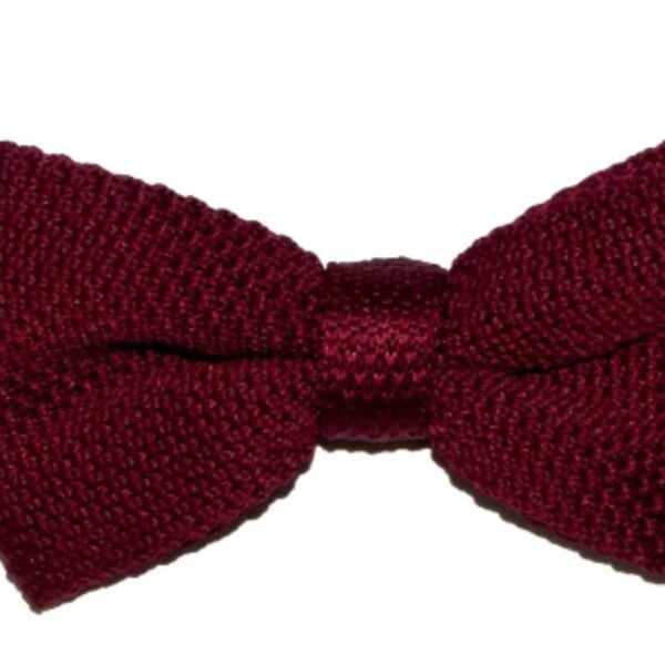 KNITTED BOW TIE - VARIOUS COLOURS Thumbnail