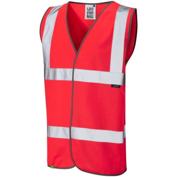 TARKA Leo EcoViz Waistcoat - Red Thumbnail