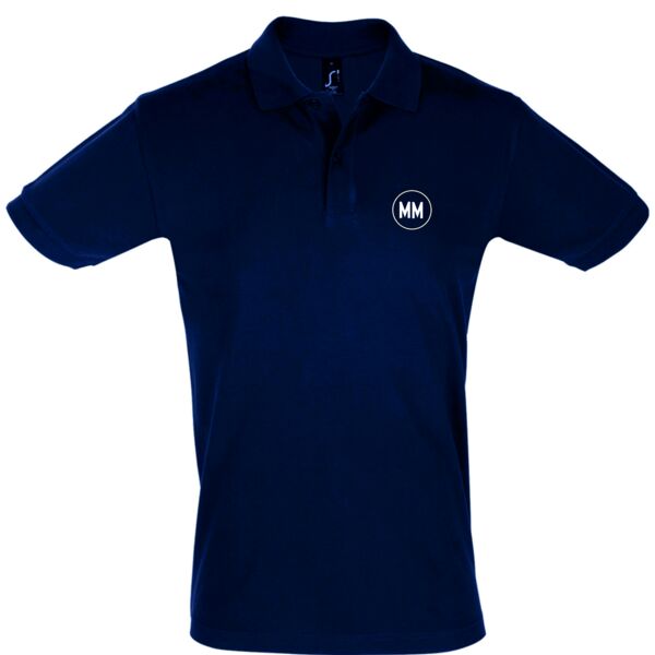 NON STOCK- Mercato Short Sleeve Navy Polo w/ Logo FLB Thumbnail