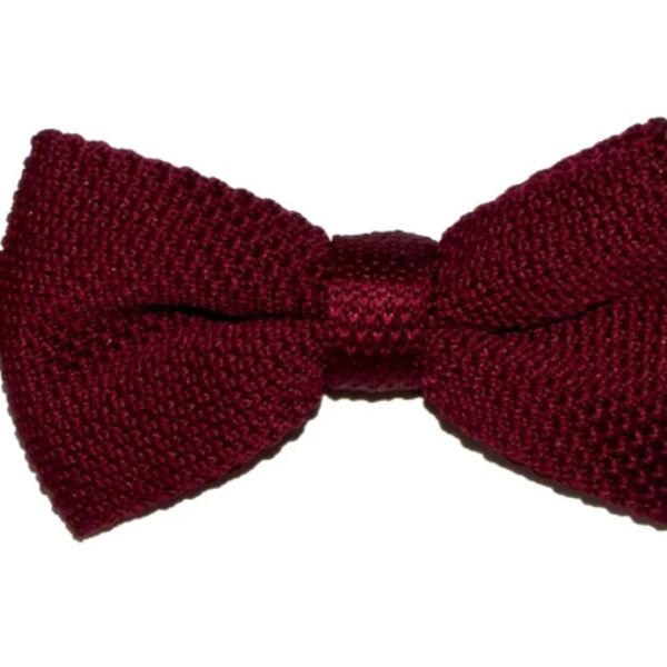 Signet- Knitted Bowtie- Wine Thumbnail