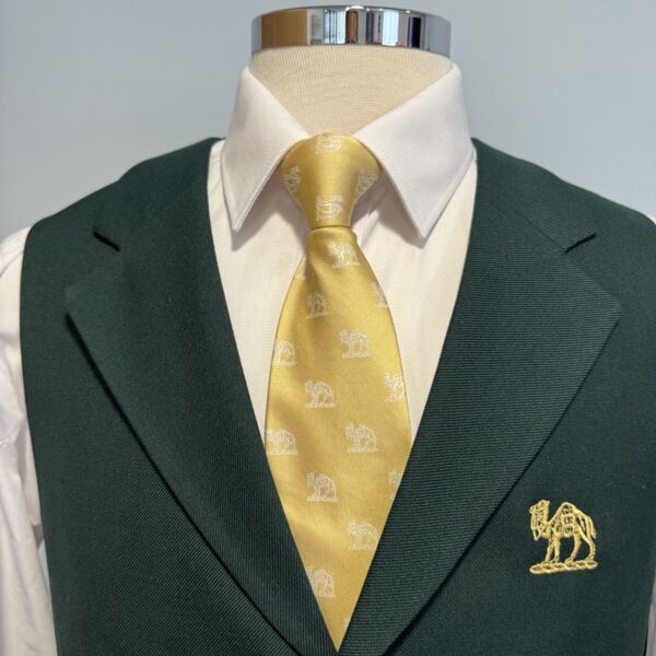 Grocers Hall Gold Camel Clip on Tie  Thumbnail