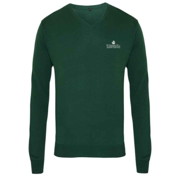 C4ECROM0208 V Neck Sweater - St Georges Hill FLB Thumbnail