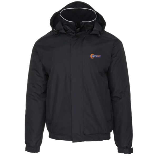 C4ETYRE002 Bomber Jacket - Black City 1st Logo FLB Thumbnail