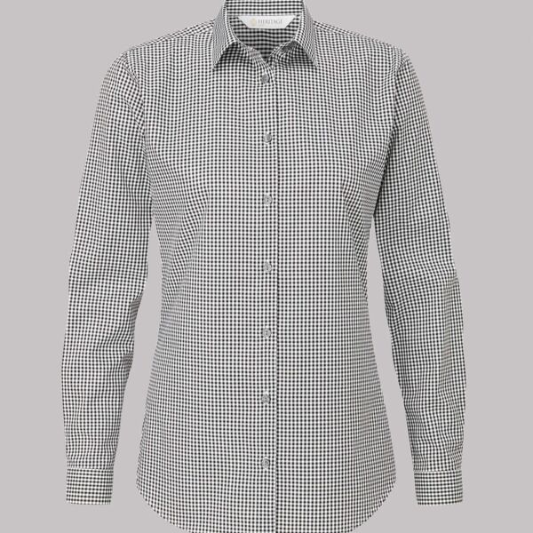 Rosheen Ladies Long Sleeve Gingham Blouse Thumbnail