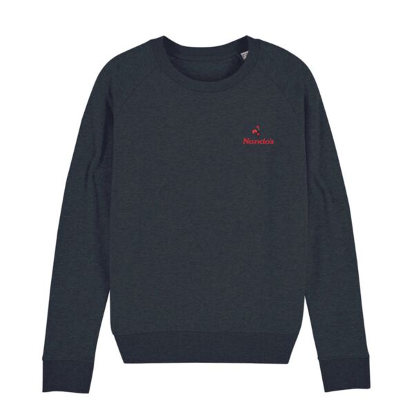 Nando's Ladies Host Dark Grey Crew Neck Sweatshirt Thumbnail