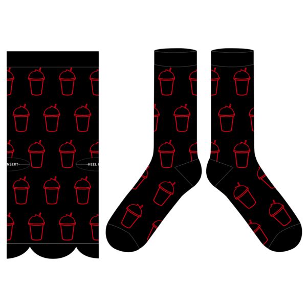 Five Guys Milkshake Socks - Black Thumbnail
