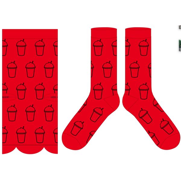 Five Guys Milkshake Socks - Red Thumbnail
