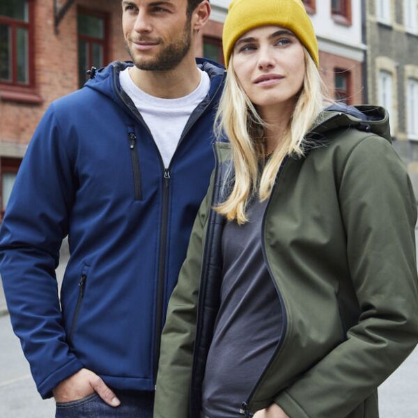 Ladies Padded Hoody Softshell  Thumbnail