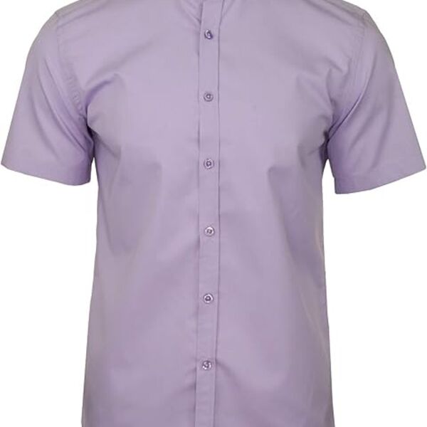 C4ESHI103 - Bespoke Keira Collarless Blouse - Lilac Thumbnail