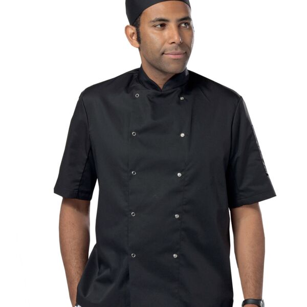 Short Sleeve Press Stud Chef's Jacket Thumbnail