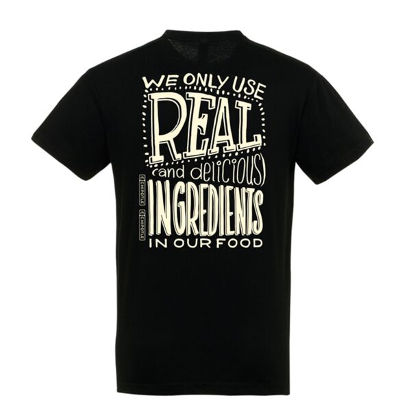 Chipotle Real Ingredients Crew T-Shirt - Black Thumbnail