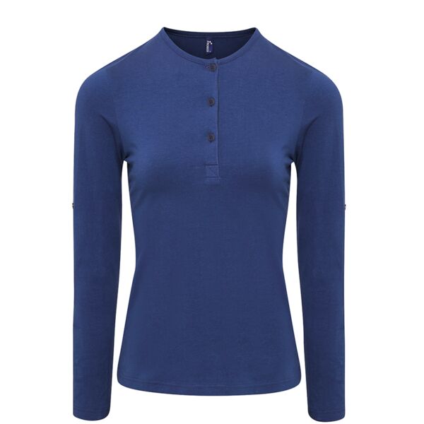 C4ECHART072 - Chartwells Ladies Long John Roll Sleeve Top - c/w Black Whisk Chartwells Tax Tab  Thumbnail