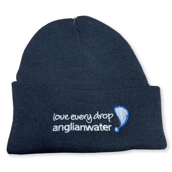 CLAWAH Anglian Water Knitted Hat Navy Thumbnail