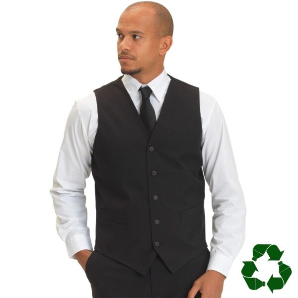 Joseph Alan Unisex Black Waistcoat Thumbnail