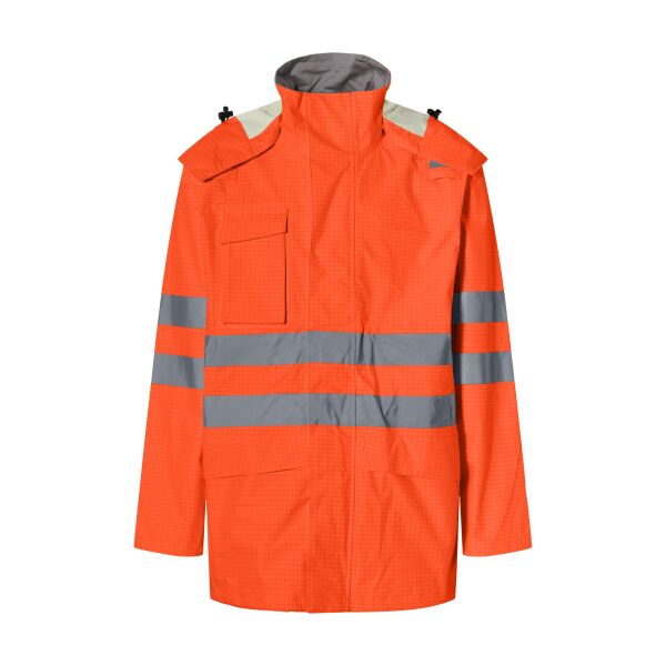 Lyngsoe FR ARC Hi Vis Orange Heavyweight Long Jacket Thumbnail