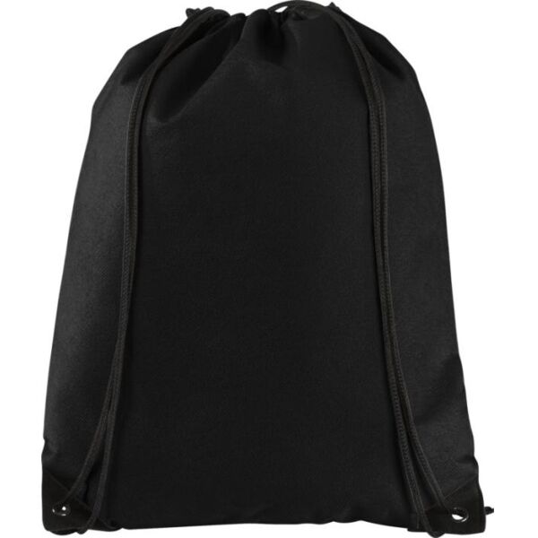 Evergreen non-woven drawstring bag 5L - Solid black Thumbnail