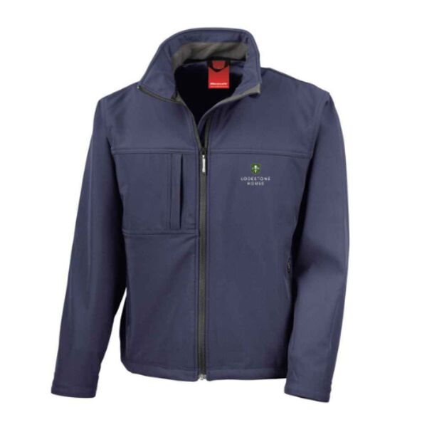 C4ELH043 Gents Navy Softshell Jacket - LH Logo Emb FLB Thumbnail