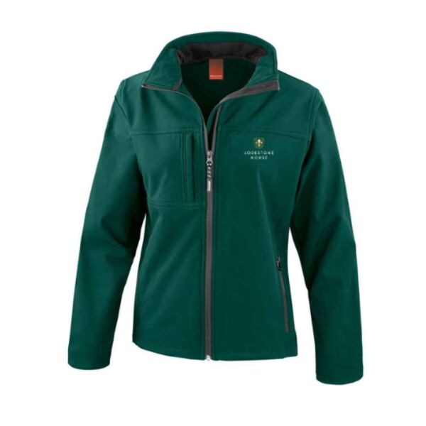 C4ELH046 Ladies Green Softshell Jacket - LH Logo Emb FLB Thumbnail