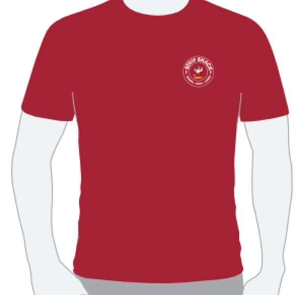 C4ETBCRT Strip Shack Red Tshirt - C/W Strip Shack Print FLB + Back Thumbnail