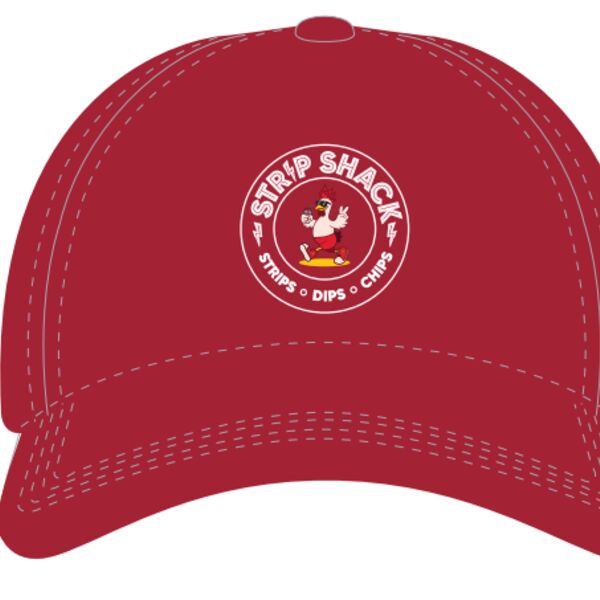 C4ETBRC Strip Shack Red Cap - C/W Strip Shack Print Front Thumbnail