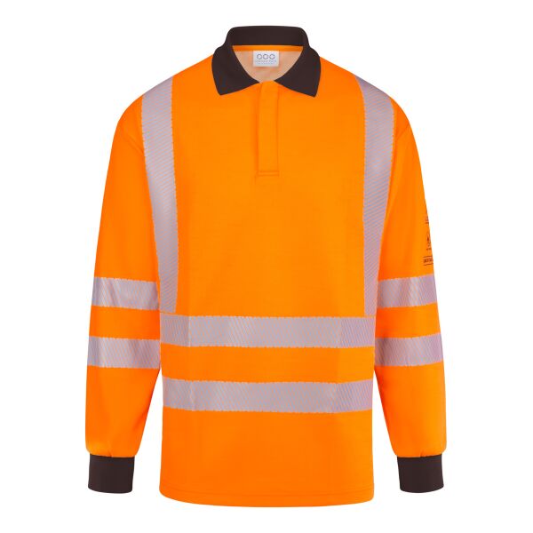 NEW C4E FR ARC Hi Vis Orange Polo Shirt  Thumbnail