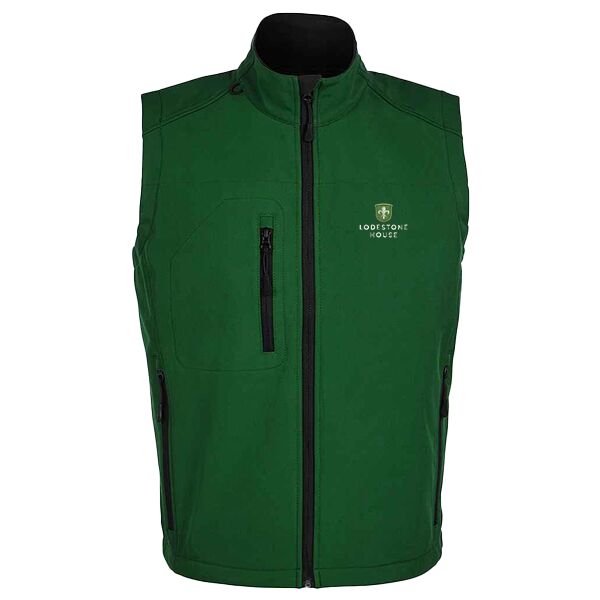 C4ELH048 Gents Green Soft Shell Bodywarmer - LH Logo Emb FLB Thumbnail