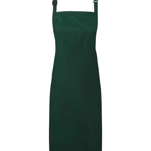 C4ELH058 Waterproof Bottle Green Bib Apron  - LH Tax Tab Thumbnail