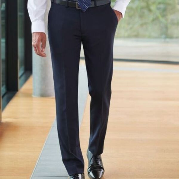 C4ECROM0307 - Navy Holbeck Slim Fit Trouser with Vigilant Tax Tab Thumbnail